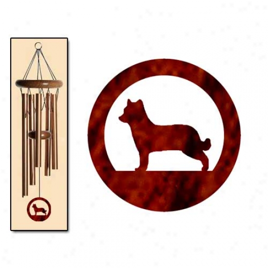 Pyrenean Shepherd Wind Chimes Small Bronze