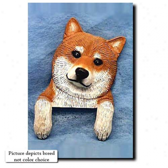 Red Shiba Inu Door Topper