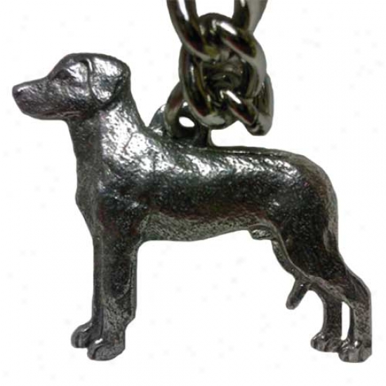 Rhodesian Ridgeback George Harris Pewter Keychain