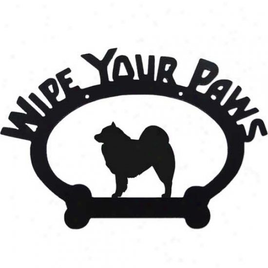 Samoyed Wipe Your Paws Decorative Sign