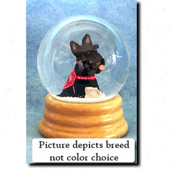 Scottish Terrier (wheaten) Musical Snow Globe