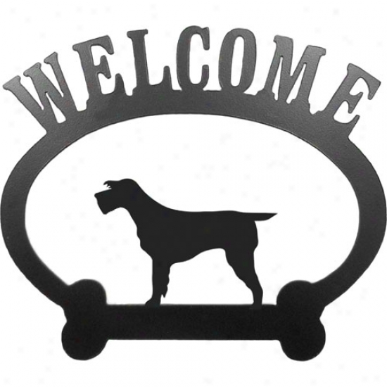 Spinone Italiano Welcome Sign By Sweeney Ridge