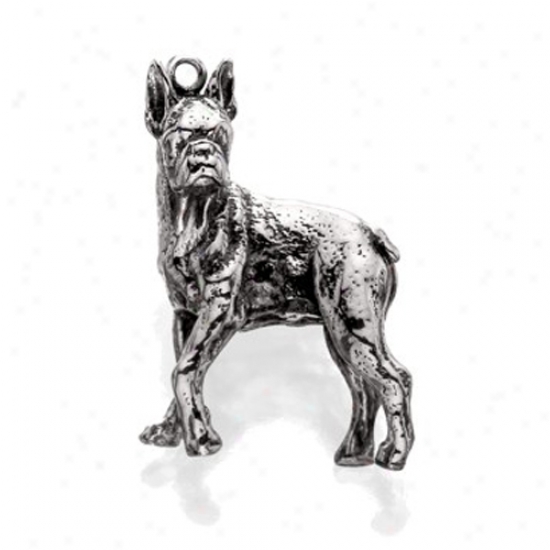 Sterling Gentle Boxer Charm