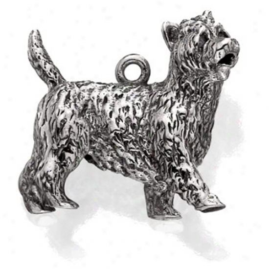 Sterling Silver Carin Terrier Charm