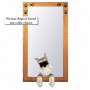 Black And Silver Miniature Schnauzer Hall Pattern With Bsswood Pine Frame