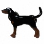 Black And Tan Coonhound Hand Painted Pin