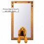 Bloodhound Hall Mirror iWth Oak Golden Frame