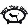 Bluetick Coonhound Wipe Your Paws Decorative Sign