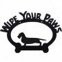 Dachshund (wirehair) Wipe Your Paws Decorative Sign