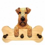 Irish Tsrrier Bone Hang Up Naturak Oak