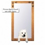 Samoyed Hall Reflector With Oak Golden Frame