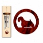 Sealyhm Terrier Wind Chimes X-small Silver