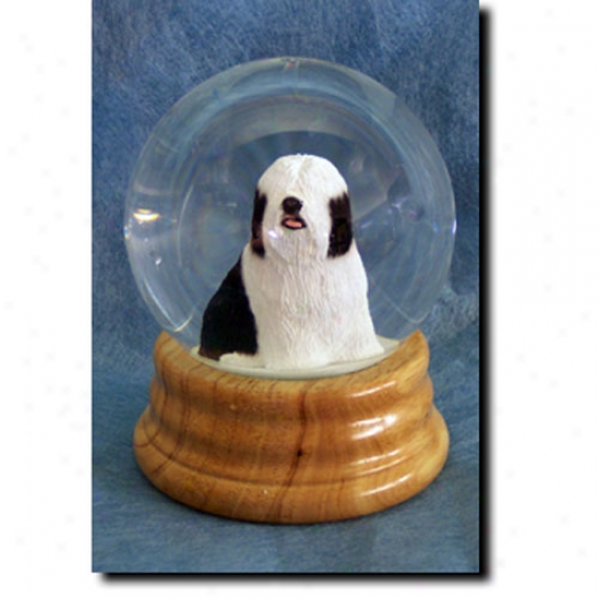 Tibetan Terrier Musical Snow Globe