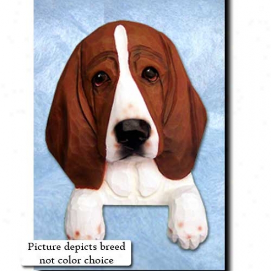Tri  Basset Hound Door Topper