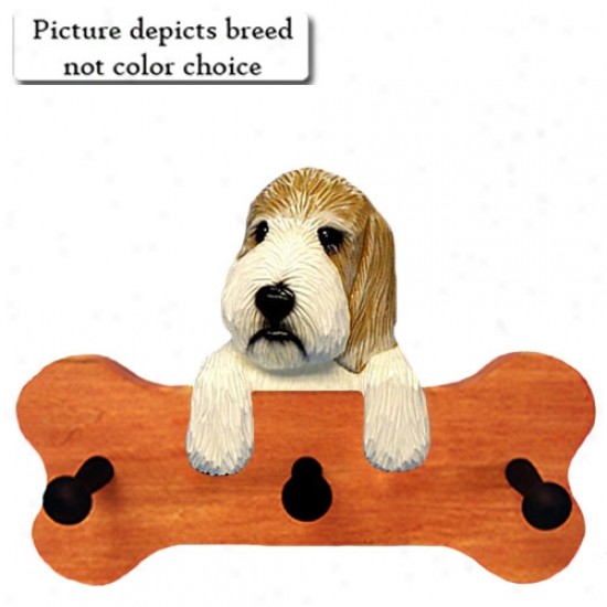 Tri Petit Basset Griffon Vendeen Bone Hang Up Maple Finish