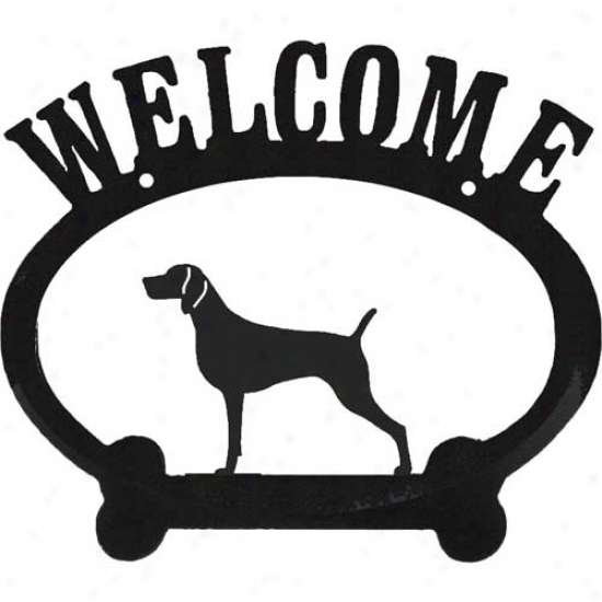 Weimarajr Metal Welcome Sign