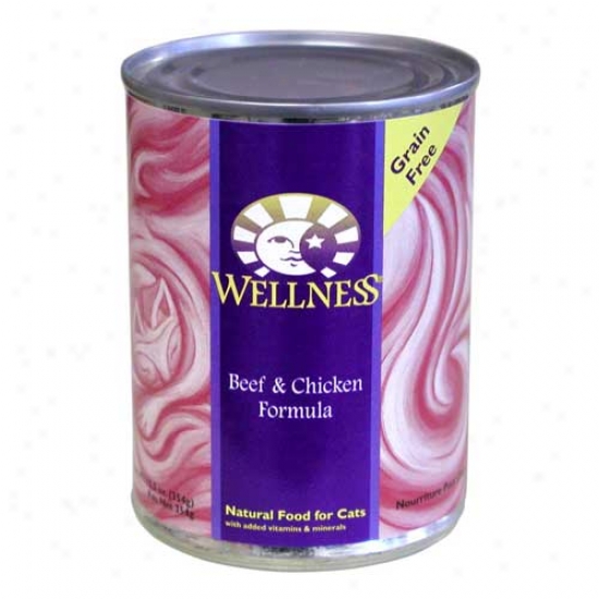 Wellness Beef And Chicken eRcipe 12.5oz Case Of 12 Cans
