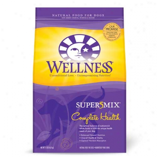 Wellness Complete Health Super5mix Chicken Dog Food - 15lbs Oversize