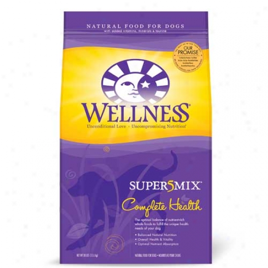Wellness Complete Health Super5mix Chicken Dog Food - 30lbs Oversize