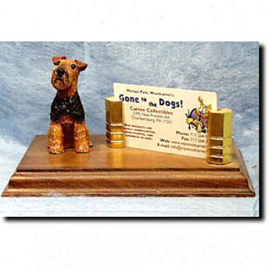 Welsh Terrier Business Card Holder