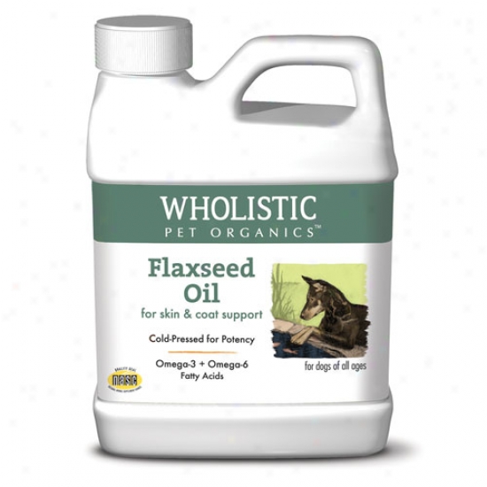 Wholistic Pet Flax Seed Oil 16oz