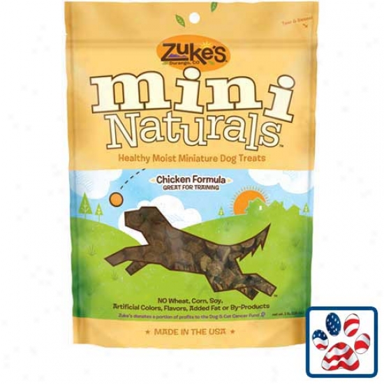Zukes Mini Naturals Dog Treats 1lb Chicken